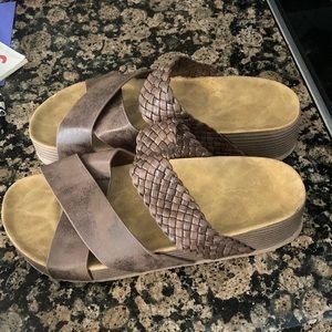 Brown sandals